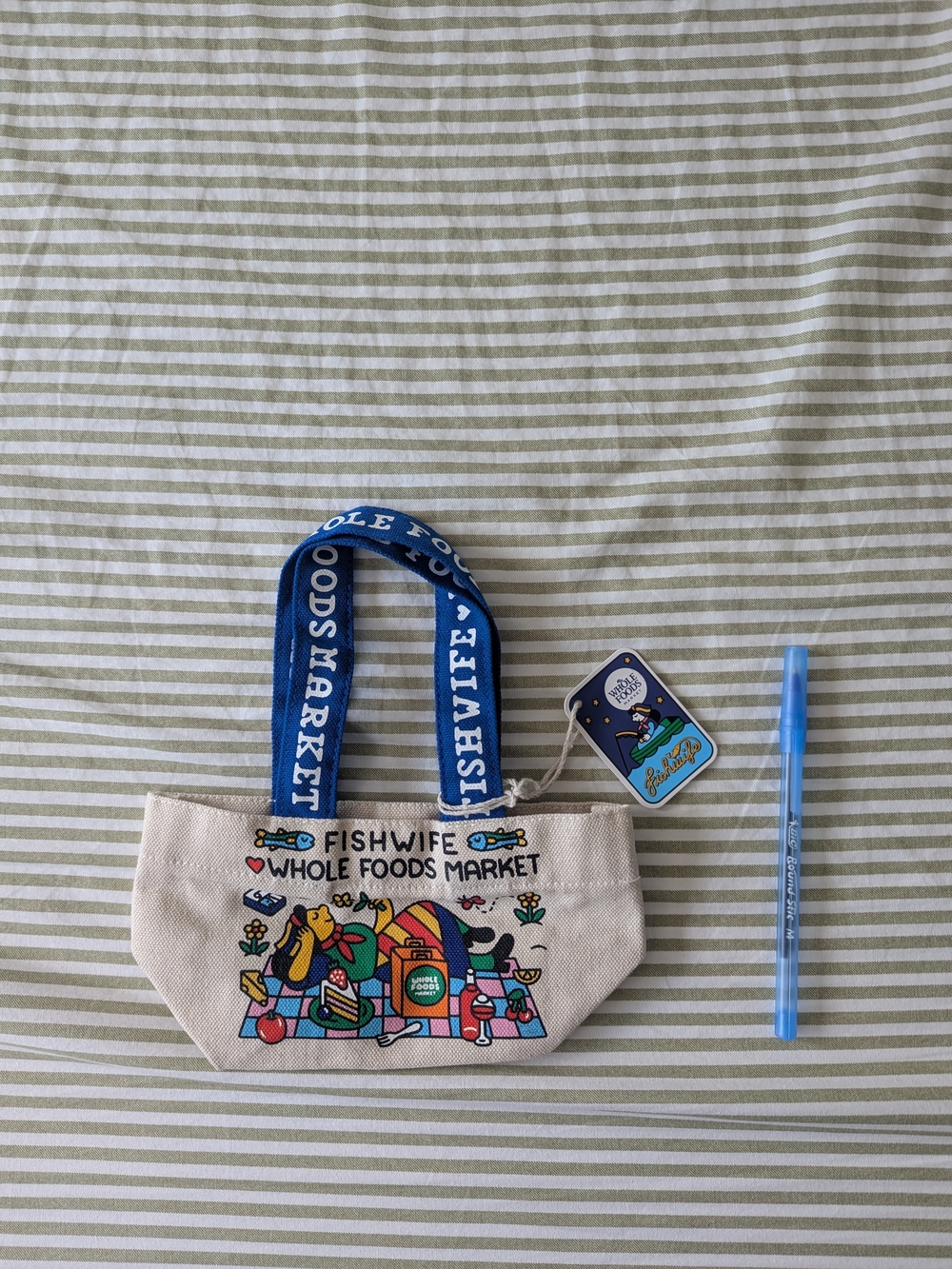 whole foods x fishwife collab mini tote, limited release